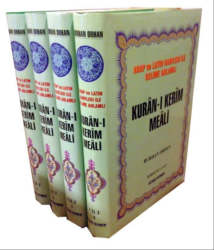 KELİME KELİME KURÂN-I KERÎM MEÂLİ 4 cilt şamua